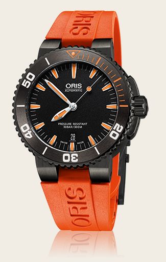 Oris Aquis Date 43 PVD / Black / Rubber