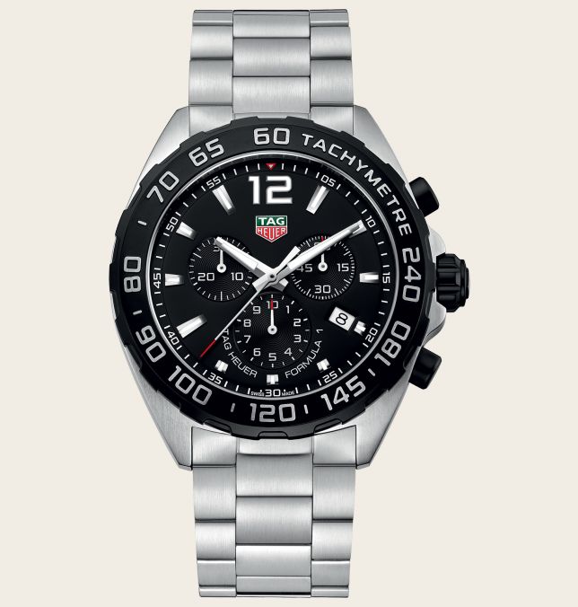 TAG Heuer Formula 1 Chronograph Quartz Stainless Steel / Black / Bracelet
