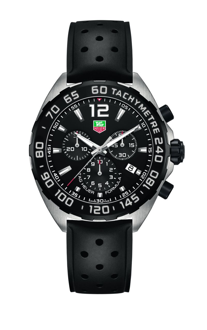 TAG Heuer Formula 1 Chronograph Quartz 43 Stainless Steel / Black / Rubber