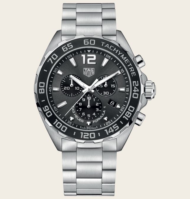 TAG Heuer Formula 1 Chronograph Quartz 43 Stainless Steel / Grey / Bracelet