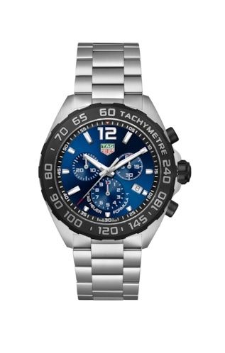 TAG Heuer Formula 1 Chronograph Quartz 43 Stainless Steel / Blue / Bracelet