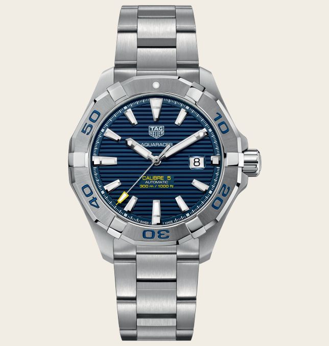 TAG Heuer Aquracer 300M Calibre 5 43 Stainless Steel / Blue / Bracelet