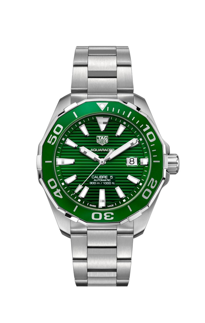 TAG Heuer Aquaracer 300M Calibre 5 41 Stainless Steel / Green / Steel