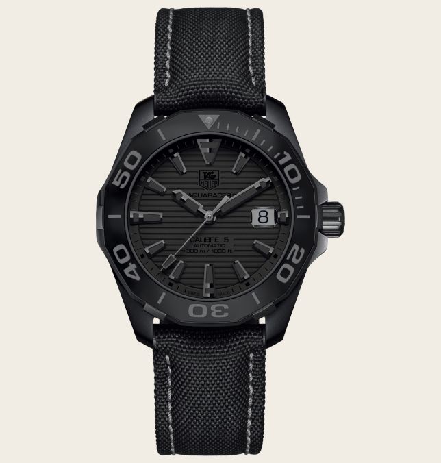 TAG Heuer Aquaracer 300M Calibre 5 41 Titanium PVD / Black Phantom / Nylon