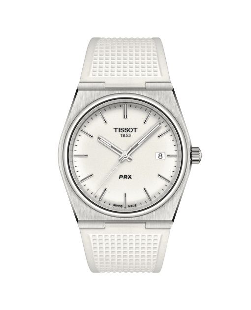 Tissot PRX Quartz Stainless Steel / Full Lume/ Rubber