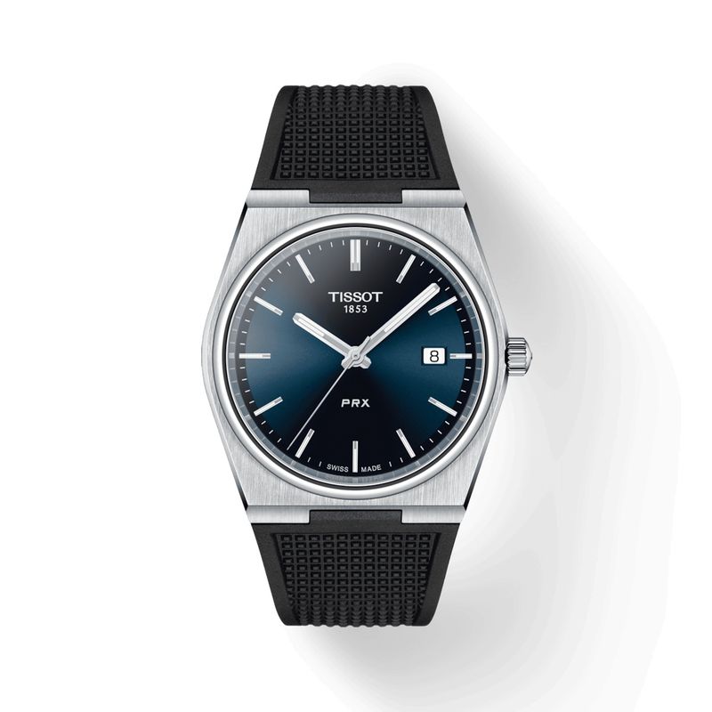 Tissot PRX Quartz Stainless Steel / Blue / Rubber